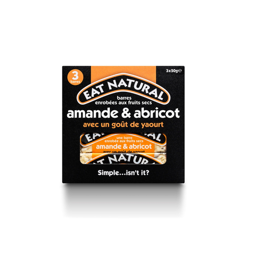 [5013803620332] EAT NATURAL Fruit and Nut Bar Almond Apricot 3 x 50 g