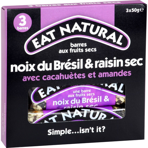 [5013803666149] EAT NATURAL Barritas nueces pasas cacahuetes almendras 150 g