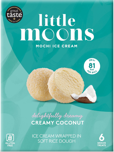 [5027324001198] LITTLE MOONS Mochis à la crème glacée saveur noix de coco 192 g
