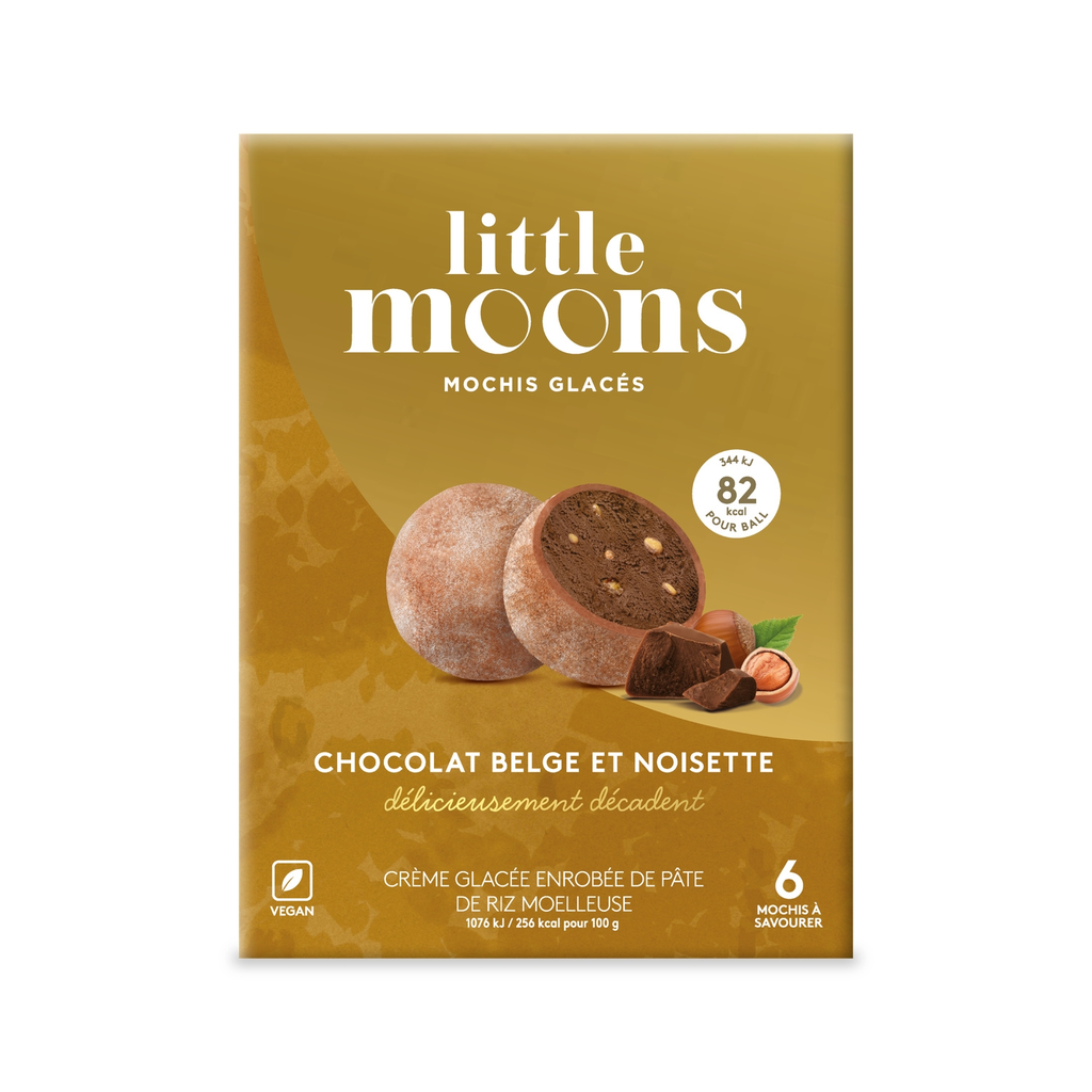LITTLE MOONS Mochis gelados chocolate belga avelã 192 g