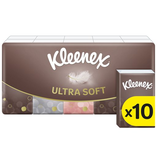 [5029053563909] KLEENEX Ultra Soft Tissues 3-ply 10 x 7 tissues