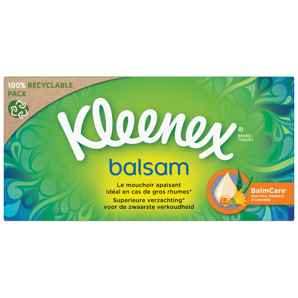 KLEENEX Soins Balsam Tissues 80 count box