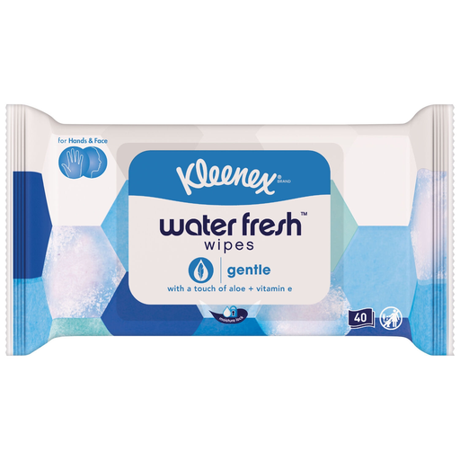[5029053570716] KLEENEX Water Fresh Gentle Wipes, 40-pack