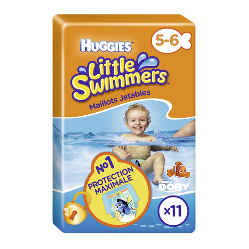 [5029053573762] LITTLE SWIMMERS Huggies swimming nappies size 5-6 (12-18 kg) 11 units