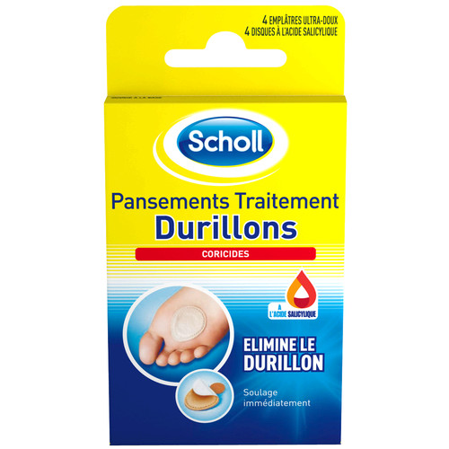 Scholl Pansement Pieds Durillons : La Boîte De 4 Disques