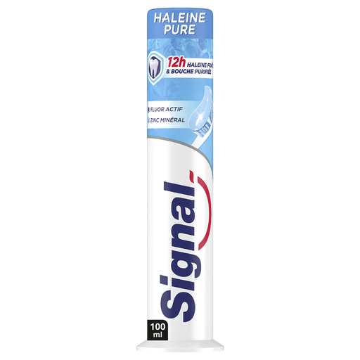 [3014230002625] SIGNAL Dentifrice Doseur Haleine Pure Microsphères Fluor 100 ml
