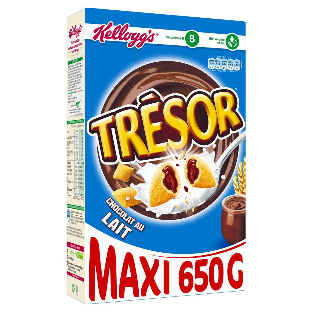TRESOR Milk Chocolate Cereals 650 g