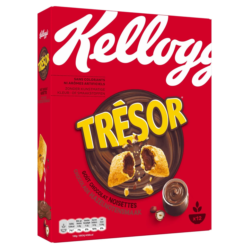 KELLOGG'S Trésor Chocolate Hazelnut Cereals 375 g