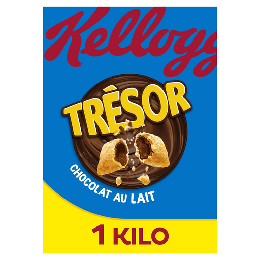 [5050083542411] KELLOGG'S Trésor Cereales rellenos de chocolate con leche 1 kg