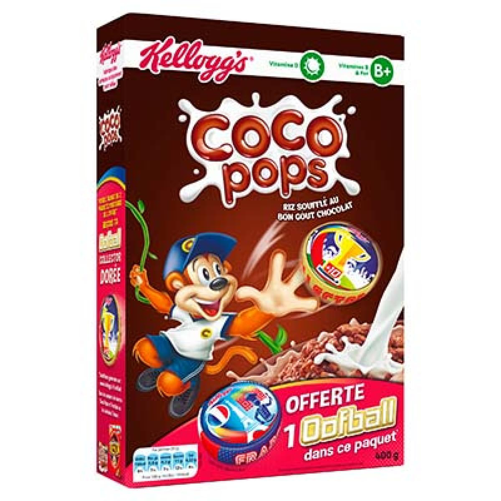 KELLOGG'S Coco Pops Granos de arroz inflado con chocolate 400 g