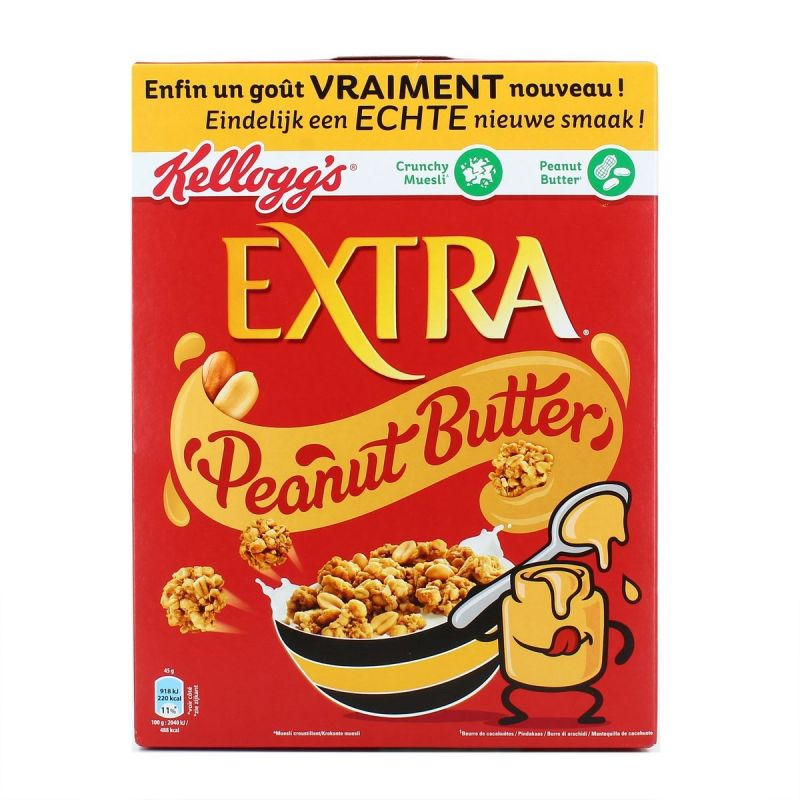 KELLOGG'S Extra Peanut Butter 525 g