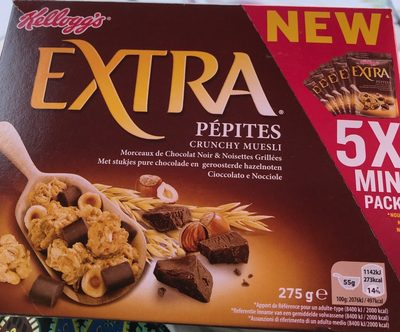 [5053827192811] KELLOGG'S Extra Mini Choc Chocolate Hazelnut Cereal Clusters 275 g