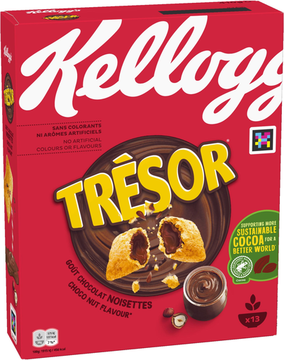 [5053827199568] KELLOGG'S Trésor Chocolate Hazelnut Filled Cereals 410 g