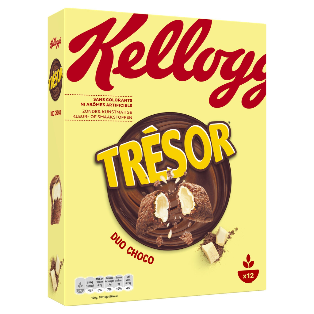 KELLOGG'S Trésor Duo Choco Cereal 375 g