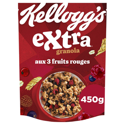 [5053827204163] KELLOGG'S Extra Granola Cereal with 3 Red Fruits 450 g