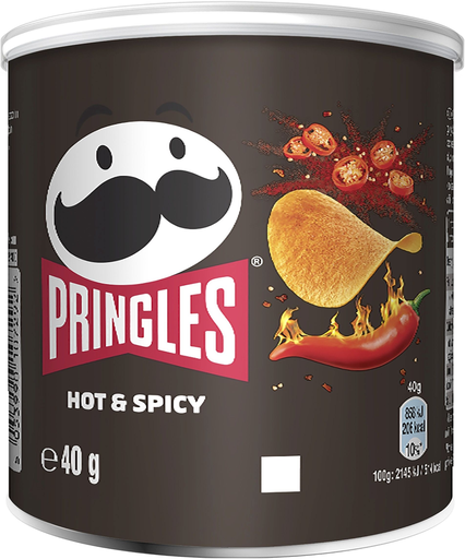 [5053990107292] PRINGLES Hot & Spicy Potato Chips 40 g