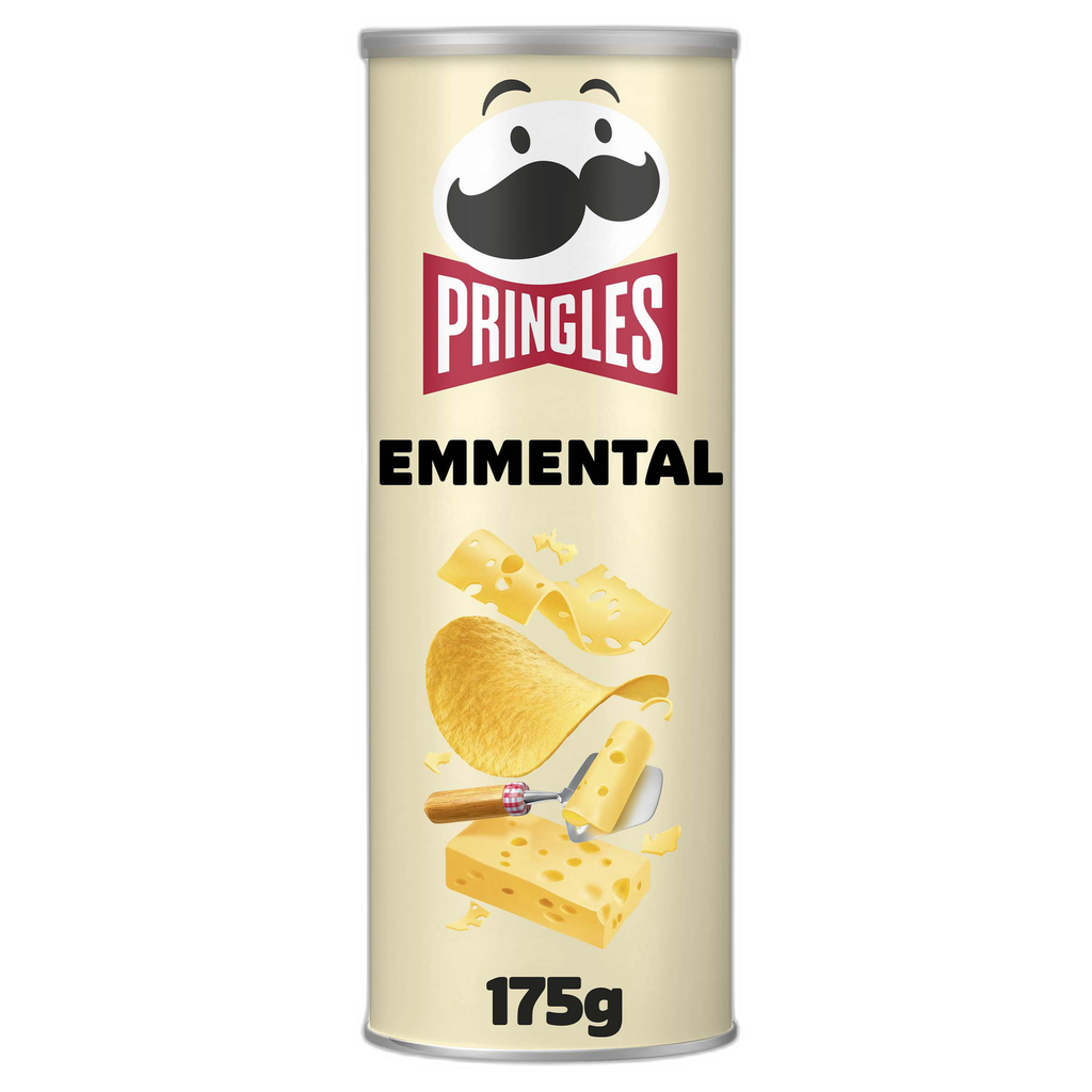 PRINGLES Batatas fritas sabor Emmental 175 g