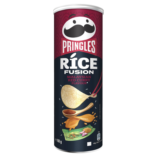 [5053990149513] PRINGLES Rice Fusion Malaysian Red Curry crisps 160 g