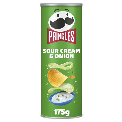 [5053990155354] PRINGLES Potato Crisps Sour Cream and Onion 175 g