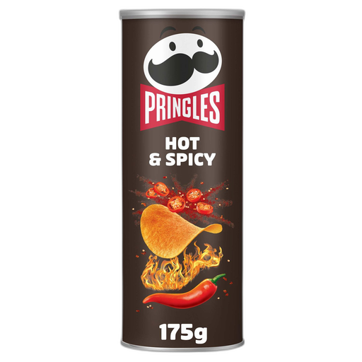 [5053990155941] PRINGLES Hot & Spicy Potato Crisps 175 g