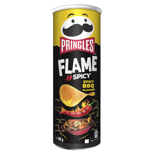 [5053990160075] PRINGLES Flame Spicy BBQ Potato Crisps 160 g