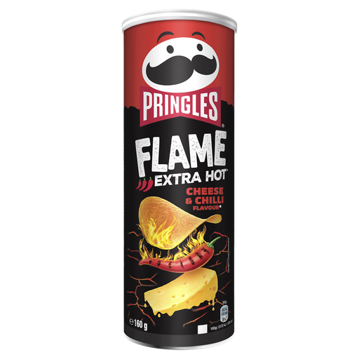 [5053990160112] PRINGLES Flame Cheese & Chili Potato Crisps 160 g