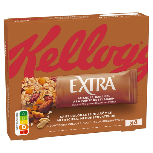 [5059321003165] KELLOGG'S Barritas de cereales Extra caramelo salado 4x32g