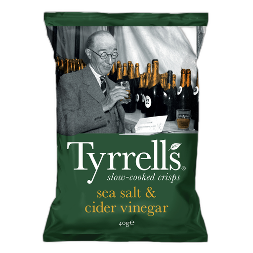 [5060042640690] TYRRELL'S Batatas Fritas Sal Marinho e Vinagre de Cidra 40 g
