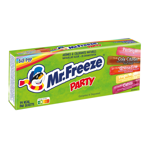 [5060191281508] MR FREEZE Water Ice Party Flavours 20 x 45 ml