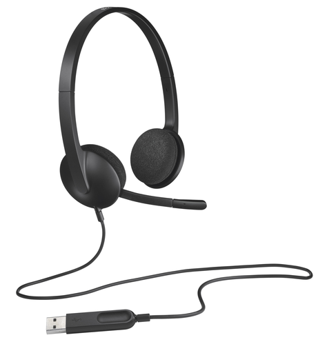 [5099206038844] LOGITECH H340 Wired Office Headset the headset