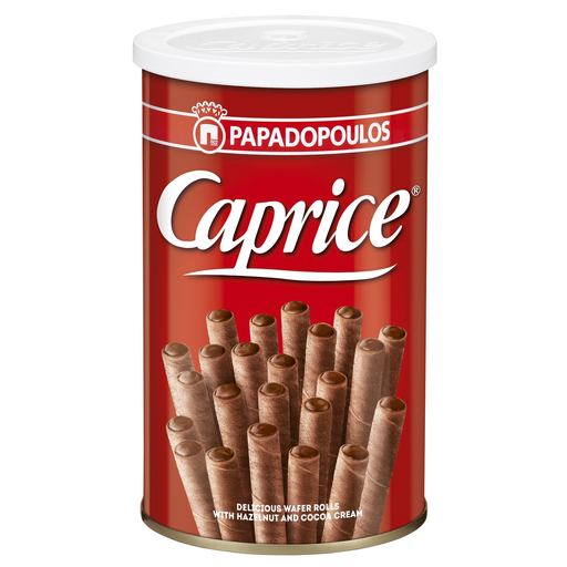 [5201004021328] PAPADOPOULOS Viennese wafers filled with hazelnut and cocoa cream, Caprice 115 g