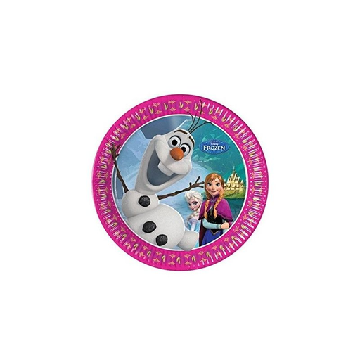 [5201184845103] DISNEY Pratos de cartão Frozen 20cm (pacote de 8)