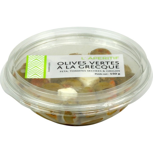 [5201310004886] IFANTIS Green olives feta tomato & oregano 150 g