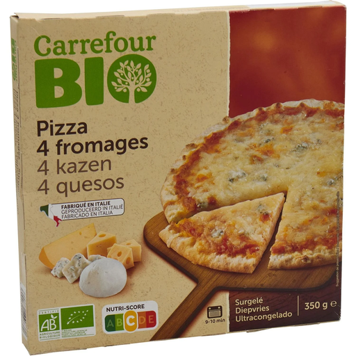 [5400101007802] CARREFOUR Pizza bio 4 queijos 350 g