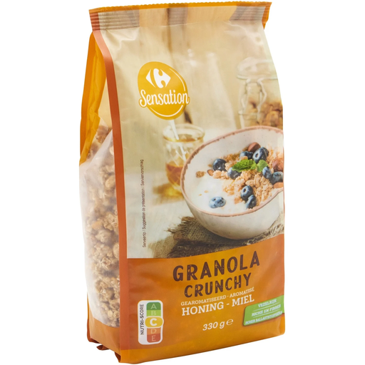 [5400101041424] CARREFOUR Céréales Crunchy Muesli Miel 330 g