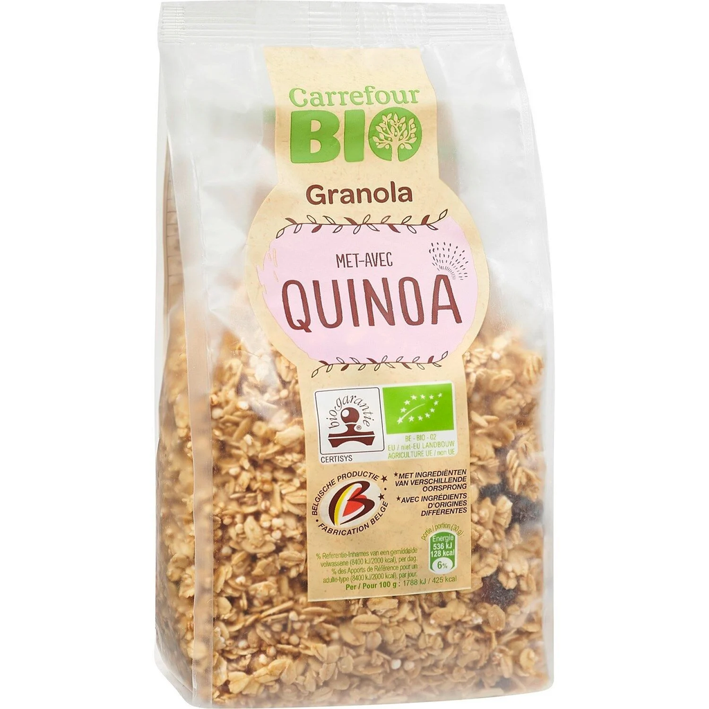 CARREFOUR Céréales Granola avec quinoa Bio 375 g