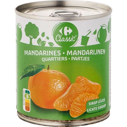 [5400101169739] CARREFOUR CLASSIC Mandarin Oranges in Syrup 175 g