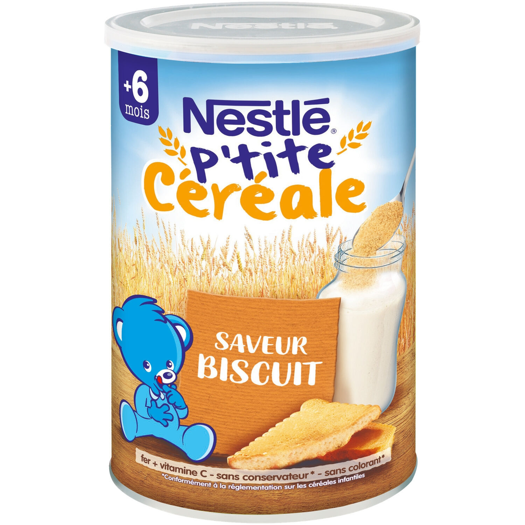 NESTLE Cereais bebé 6+ meses sabor bolacha P'tite Céréale 400 g