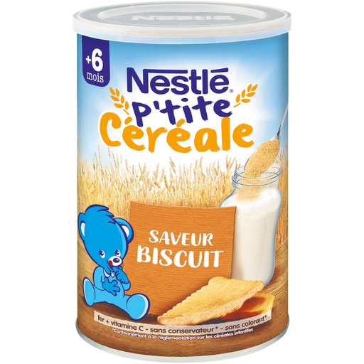 [5410001023666] NESTLE Cereais bebé 6+ meses sabor bolacha P'tite Céréale 400 g