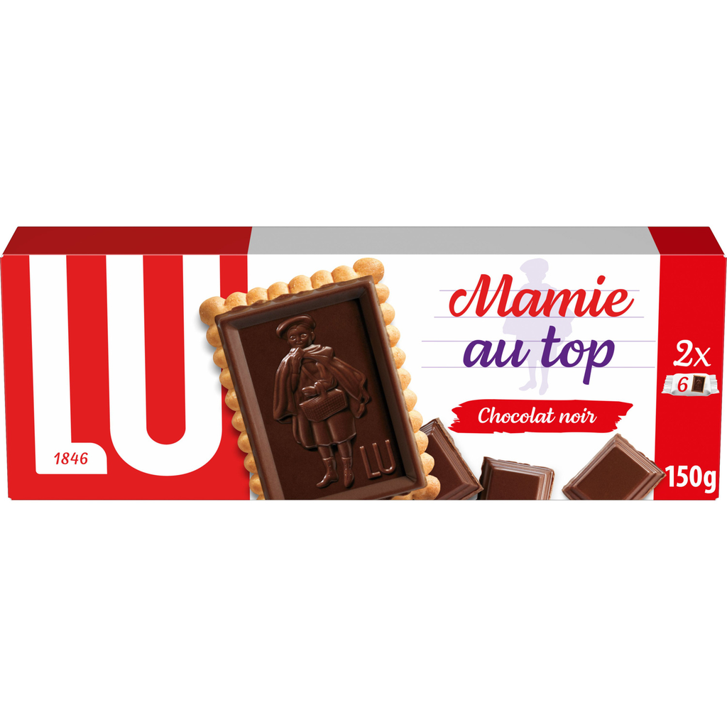 LU Petit Écolier Petit Beurre Biscuits with Dark Chocolate 150 g