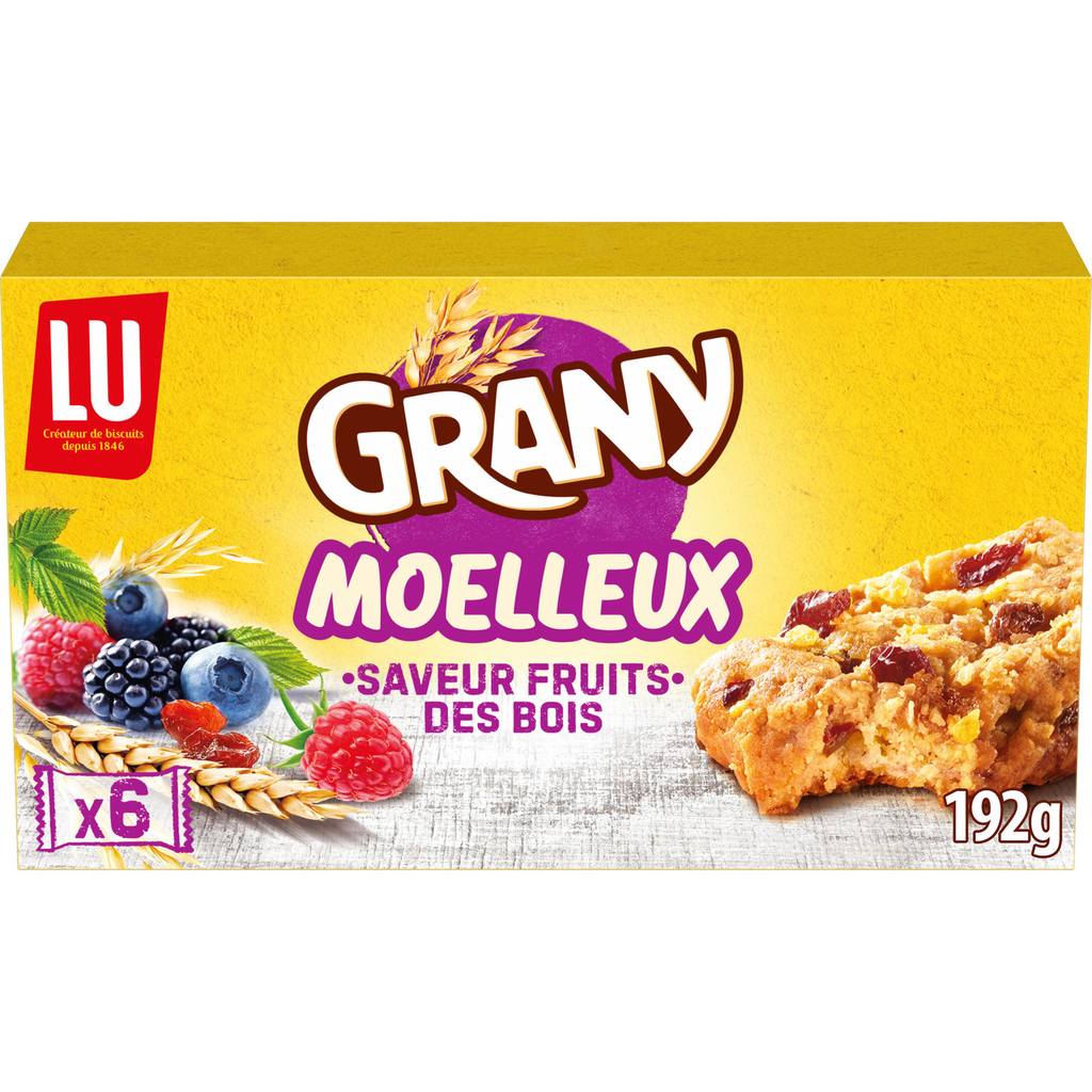 GRANY Galletas tiernas muesli y frutos del bosque 192 g