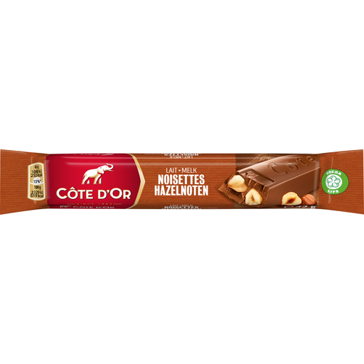 [5410081202401] COTE D'OR Barre chocolatée au lait et noisettes 45 g