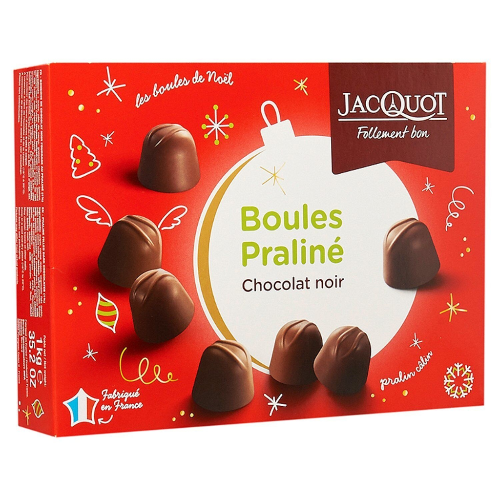 JACQUOT Dark chocolate balls with praline filling 1 kg