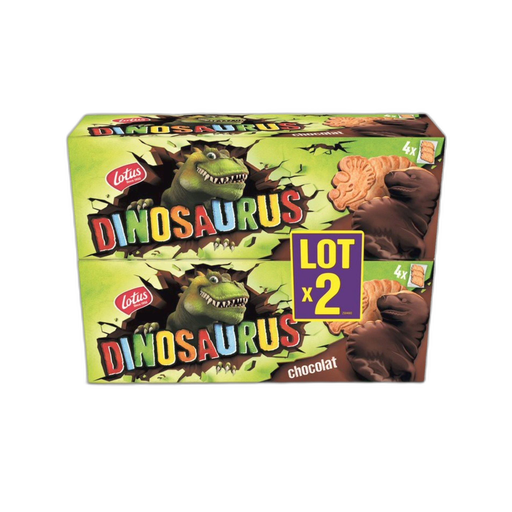 [5410126824025] LOTUS Dinosaurus Dark Chocolate Biscuits 450 g