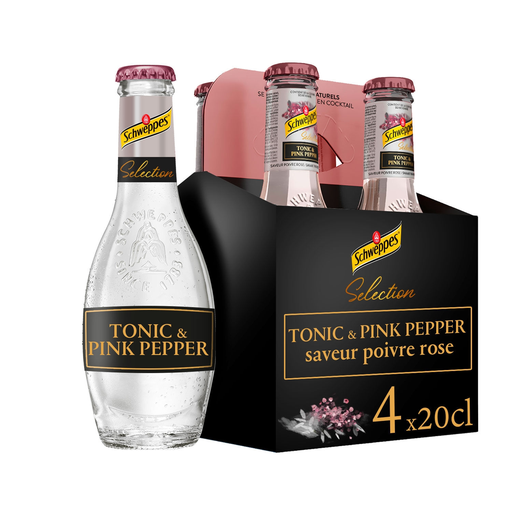 [5410221205149] SCHWEPPES Soda tonic pink pepper 4 bottles of 20 cl
