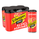 SCHWEPPES Soda Zero sabor Citrinos 6 x 33 cl