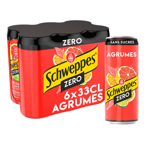 [5410221205194] SCHWEPPES Soda Zero Citrus flavor 6 x 33 cl