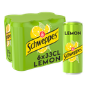 SCHWEPPES Soda sabor limón & lima 6 x 33 cl