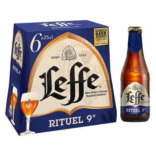 [5410228191551] LEFFE Cerveja loira Rituel 9° 6 x 25 cl