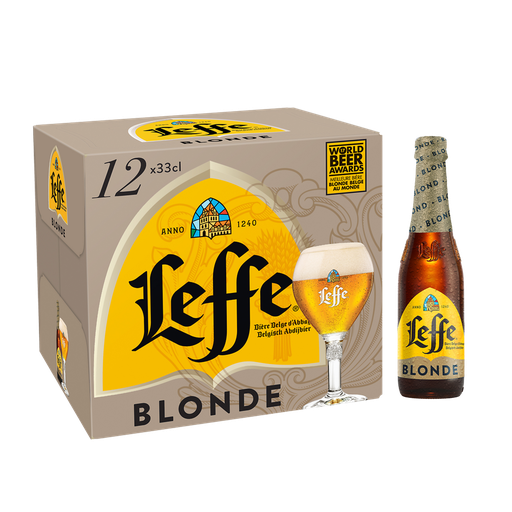 [5410228203582] LEFFE Cerveza rubia 12 x 33 cl
